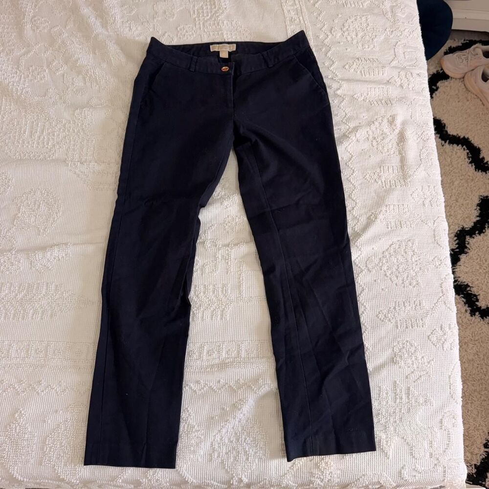 Michael Kors Women’s Black Navy Straight Leg Pants Size 4